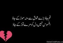 Broken Heart Poetry in Urdu