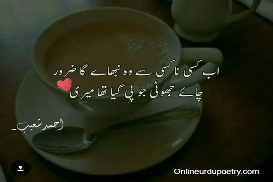 Chai Pr Poetry In Urdu