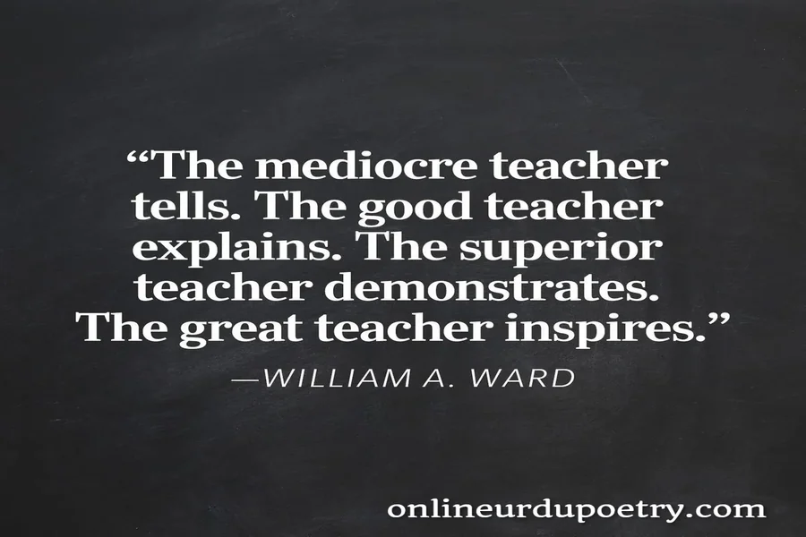 Poetry For Teachers In Urdu 2 Lines In English