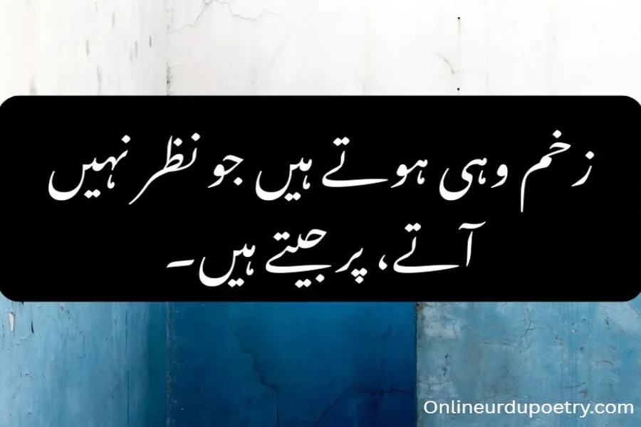 Life Emotional Silent Pain Sad Quotes In Urdu