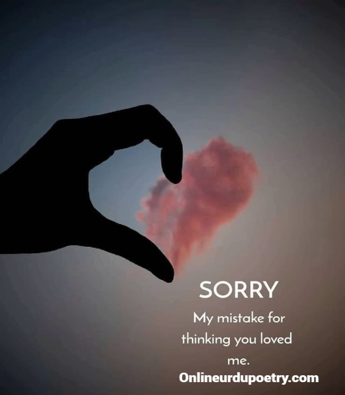 Sorry Shayari For Love In English